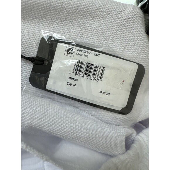 A X ARMANI EXCHANGE Men's Elastic-Waist Shorts, White, Size M - Picture 6 of 7